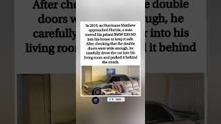 🚗💨 When a hurricane is coming but your BMW is your baby. Priorities #shorts