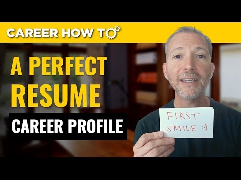 YouTube video about Uncovering the Benefits of a Resume Profile