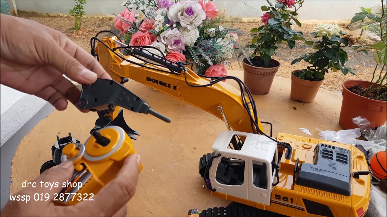 RC bagr s drapákem a sbíječkou HN310 1:16 11CH