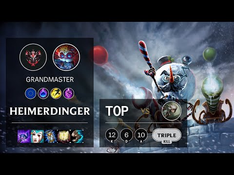 Heimerdinger Top vs Camille - EUW Grandmaster Patch 10.18