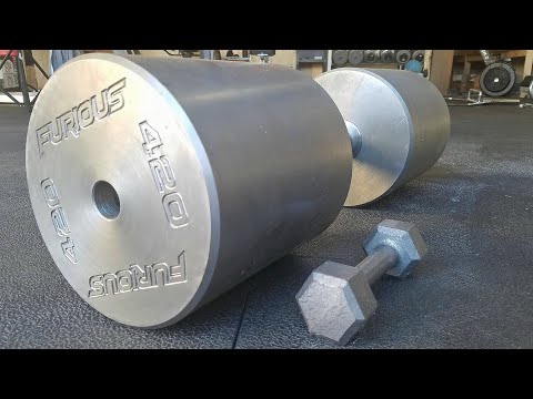 Making The Worlds HEAVIEST Dumbbell (420lbs)