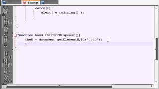 AJAX Tutorial - 25 - Handle a Response from a Server