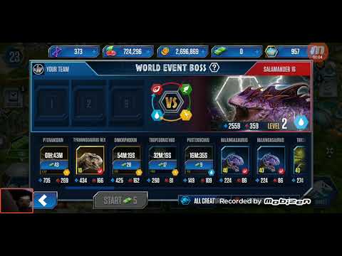 Jurassic world the game Salander 16 new boss