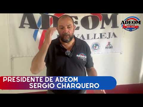 Presidente de adeom  Sergio Charquero