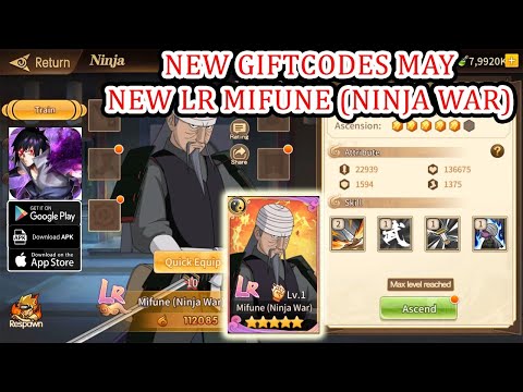 Shinobi Bonds Hero New Giftcodes May - New LR Mifune (Ninja War) Naruto RPG iOS Android Game