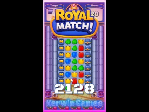 Royal Match Level 2128 - No Boosters Gameplay