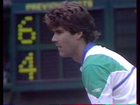 Tim Mayotte vs. Henri Leconte Wimbledon 1988 4th round PART 2