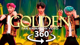 Download lagu 360° VR Saja Boys | 'Golden' | Kpop Hunters (Fan Animation) mp3