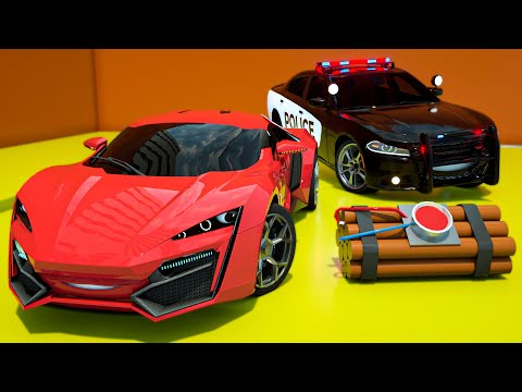 Police Car Catching Jax the Race Car | Wheel City Heroes (WCH) Police Truck Cartoon