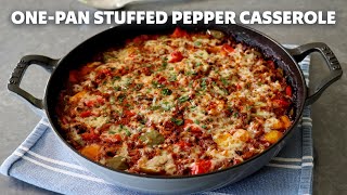 One-Pan Stuffed Pepper Casserole | Easy Beef & Rice Stuffed Peppers | Food Wishes