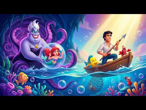 Ariel’s Underwater Struggle: Will Prince Eric Save Her from Ursula? | The Little Mermaid Animation