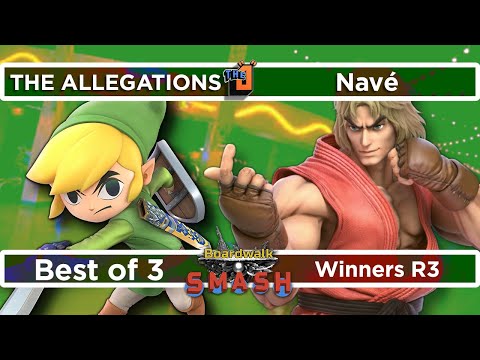 Nave (Ken) vs THE ALLEGATIONS (Toon Link, Palutena) Winners R3 - Boardwalk Smash #33 - SSBU