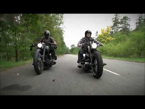 Harley Davidson Softail Bobber handcrafted by Gietl Bikes workshop and rideout