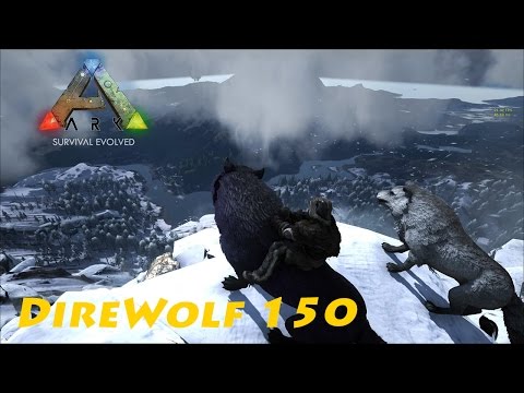 Ark Survival Evolved MODS #EP22 - DireWolf e Doedicurus lv 150!