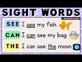 LET'S READ! | SIGHT WORDS SENTENCES | SEE, CAN, THE | PRACTICE READING ENGLISH | TEACHING MAMA