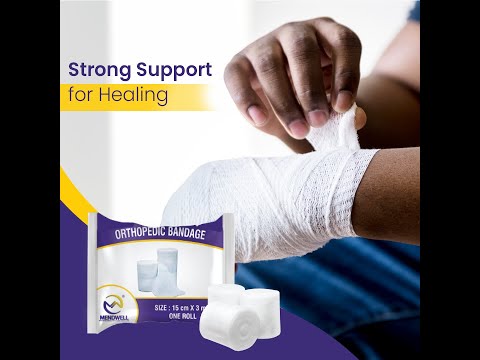 White fix mendwell orthopedic cotton bandage (soft roll), fo...