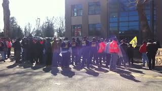 Aqua Workers Strike March in Bryn Mawr 2012 Courtesy of Bryn Mawr Patch