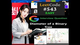 YouTube video 'LeetCode 543 Diameter of Binary Tree | Java Tutorial with Step-by-Step Explanation | Developer Coder'