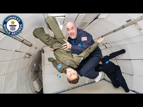Youngest person to fly in ZERO GRAVITY! | Guinness World Records