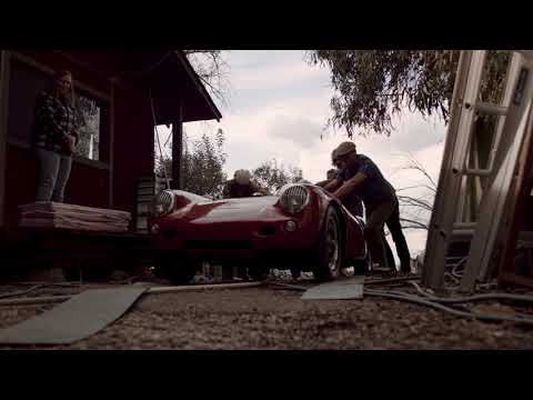 Family  Porsche 550 Spyder  locked away in shipping container - Blue Nelson