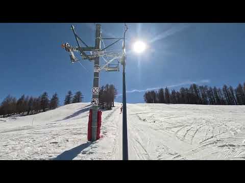 Risalita integrale skilift Poma "Sestrière" Pra Loup (Francia)