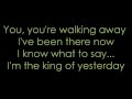 Jude - King of yesterday lyrics 