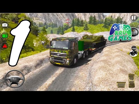 Army Truck Driving Game 2021- Cargo Truck 3D Gameplay Walkthrough #1 (Android, IOS)