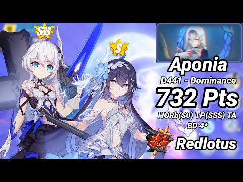 Redlotus D441: Aponia (Dominance) 732 Pts - HORb(S0) TP(SSS) TA BD 4* - Honkai 6.8