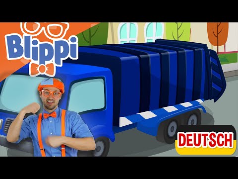 Blippi Deutsch - Blippi recycelt mit Müllwagen | Abenteuer und Videos für Kinder