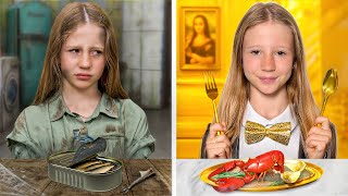 Nastya in a Poor vs Rich Story for kids
