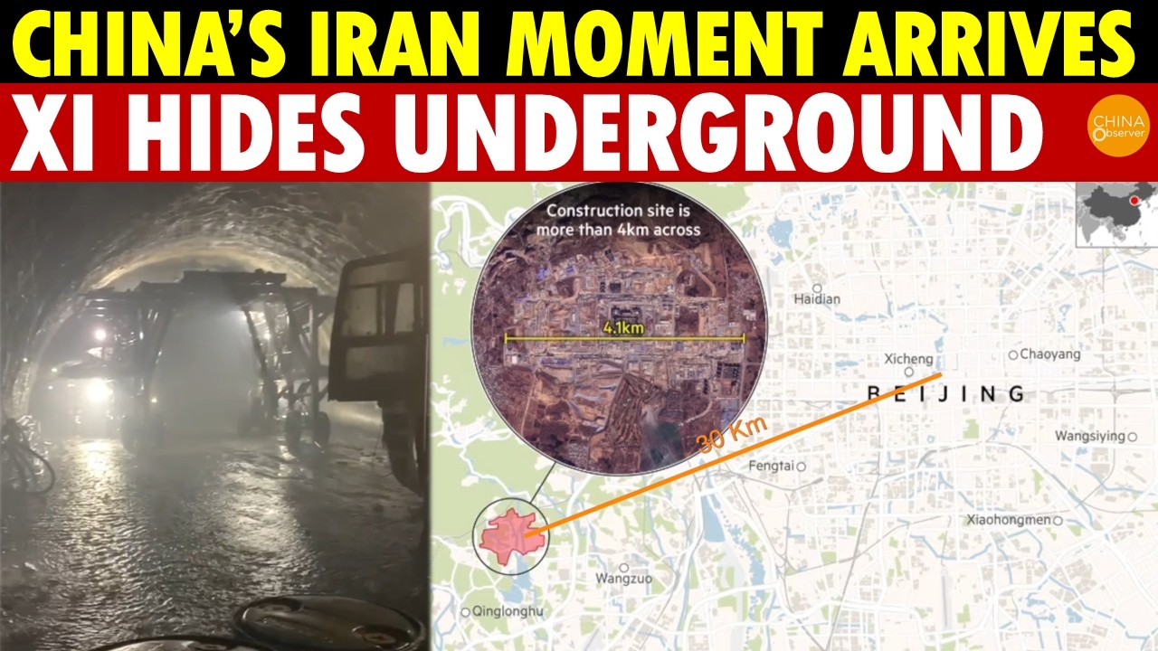 China’s ‘Iran Moment’ Arrives! Xi Fears Beheading, Accelerates Construction of Giant Bunkers