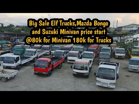 Big Sale Elf Trucks,Mazda Bongo and Suzuki Minivan price start @80k for Minivan 180k for Trucks