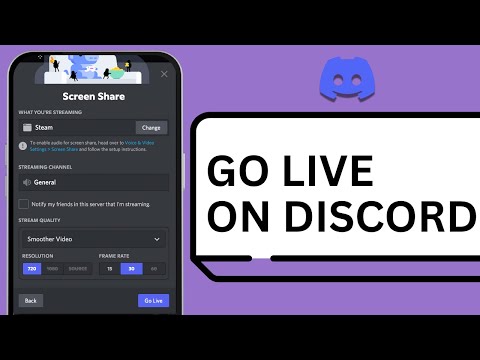 How to Go Live Stream on Discord Mobile 2025