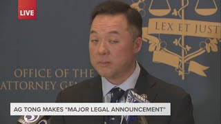 AG Tong announces several legal actions against the Trump administration