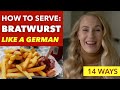 How to serve Bratwurst - Eat Bratwurst like a German #germanbratwurst