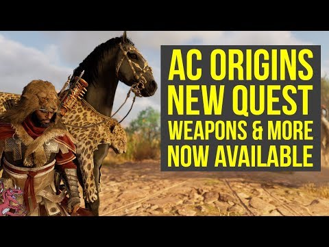Assassin's Creed Origins DLC 'NEW' QUEST, MOUNT & Tribal Pack Weapons & More (AC Origins DLC) Video