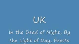 Uk - In The Dead Of The Night video