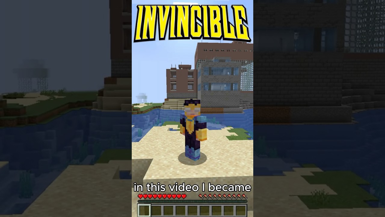 Becoming INVINCIBLE in Minecraft!  #minecraft #minecraftmods #invincible