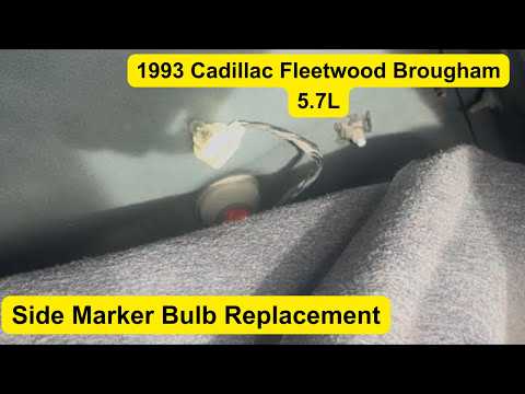 Replacing the Side Marker Bulbs on my 1993 Cadillac Fleetwood Brougham!