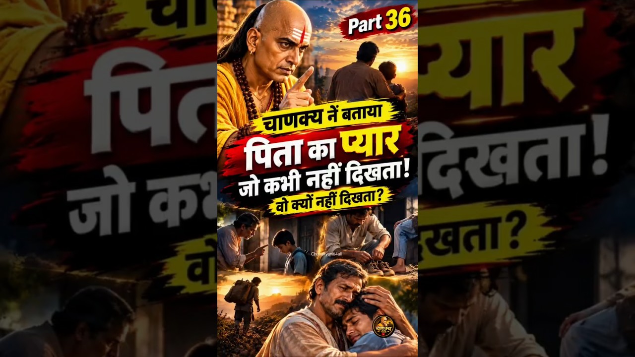 पिता का वो प्यार जो कभी दिखता नहीं ❤️ | Father's Silent Love | Chanakya Niti Part 36
