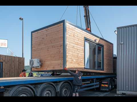 Transport et installation de 2 studios de jardin pour le Salon Habitat Nancy