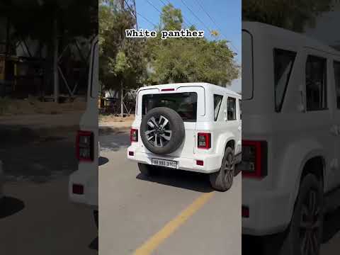 Thar ROXX 2025 White Panther 🐆 #automobile #thar4x4 #tharroxx #whitethar