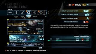 BATMAN ARKHAM KNIGHT Joker's Parade 1989 Batmobile 3 Lap Race