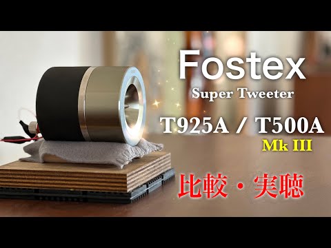 超高域再生で産毛まで見える！！Fostex スーパーツィーター 2機種の比較実聴