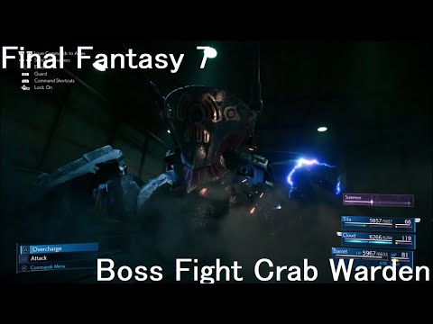 Final Fantasy 7 Crab Warden Boss Fight Hard Guide