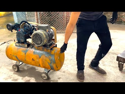 💡 Restoration Of Old Rusty Air Compressor // Restore Complete Classic Air Compressor