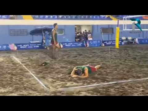 TRIUNFO DE MÉXICO CONTRA CUBA EN VOLEIBOL DE PLAYA DE LOS JUEGOS CENTROAMERICANOS Y DEL CARIBE