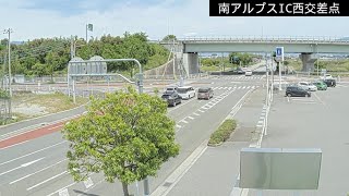 南アルプスIC 西交差点（韮崎南アルプス中央線・甲西道路）