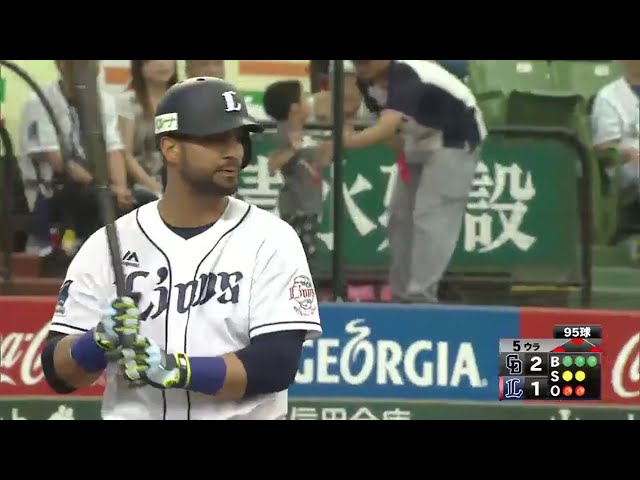 【5回裏】ライオンズ・メヒアがフルカウントから四球を選び同点!! 2016/6/11 L-D