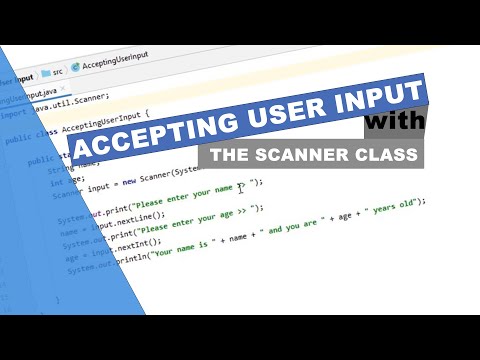 Java Programming Tutorial 5 Accepting User Input